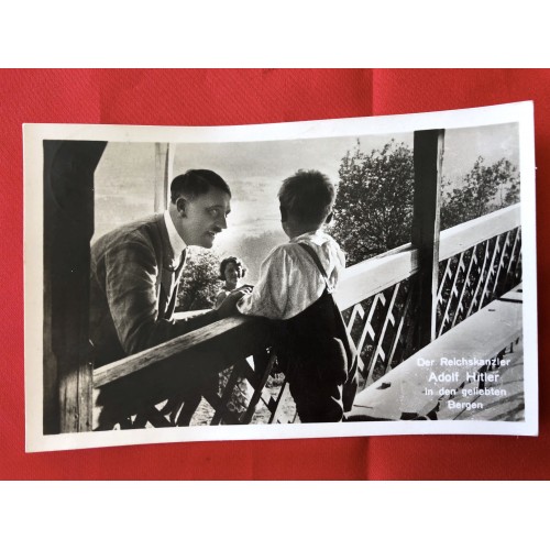 Der Reichskanzler Adolf Hitler in den geliebten Bergen Postcard