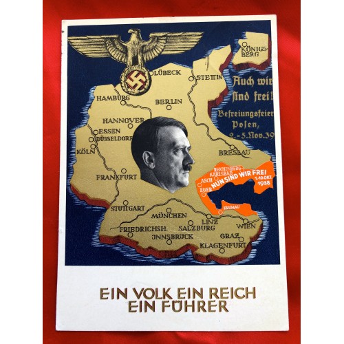 Ein Volk Ein Reich Ein Führer Postcard # 6395