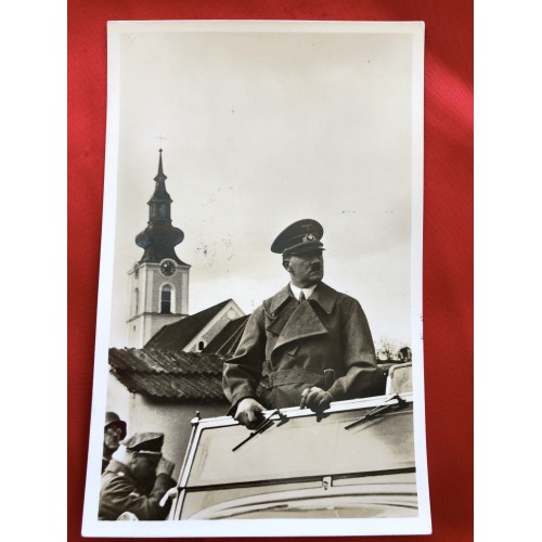 Der Führer in Leonding Postcard 