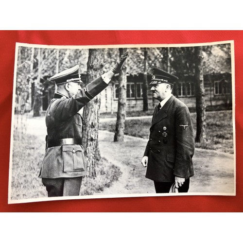 Hitler In Rastenburg Postcard