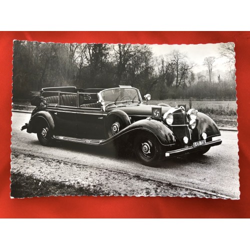 Hitler's Car Postcard