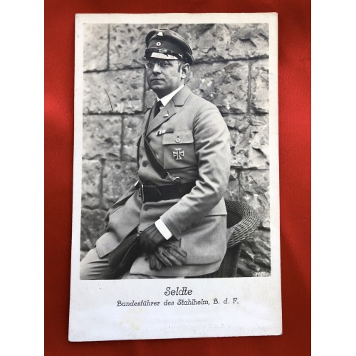 Seldte Bundesführer des Stahlhelm, B. d. F. Postcard