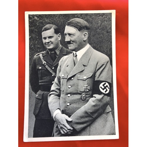 Reichskanzler Adolf Hitler und Reichsjugendführer Baldur von Schirach Postcard