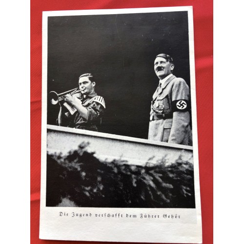 Die Jugend verschafft dem Führer Gehör Postcard