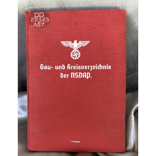 Gau und Kreisverzeichnis der NSDAP