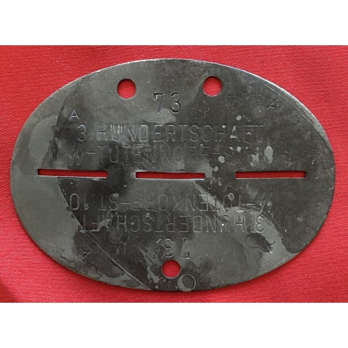 SS Totenkopf Dog Tag