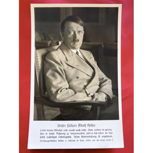 Unser Führer Adolf Hitler Postcard # 6827