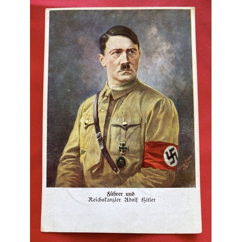 Führer und Reichskanzler Adolf Hitler Postcard # 6855