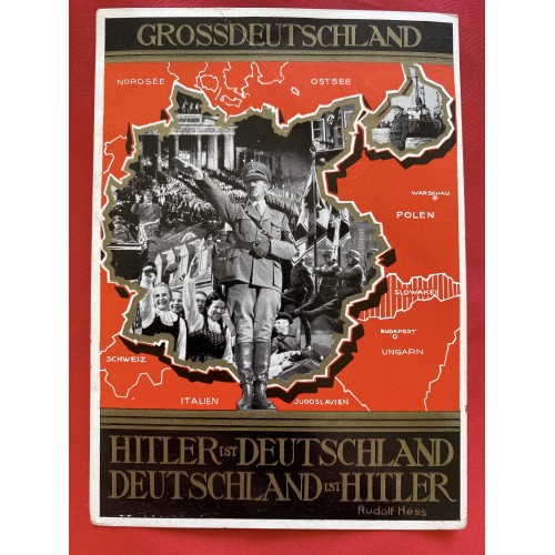 Hitler ist Deutschland Deutschland ist Hitler Postcard # 6864
