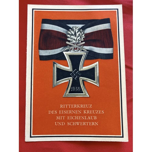 Die Kriegsorden des Grossdeutschen Reiches Postcard # 6890