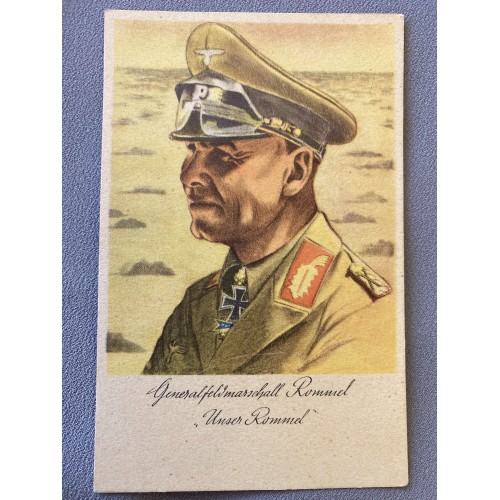 Generalfeldmarschall Rommel "Unser Rommel" Postcard