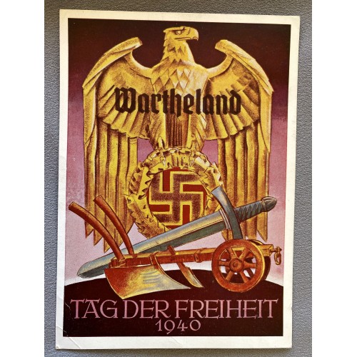 Wartheland Tag Der Freiheit 1940 Postcard # 6929