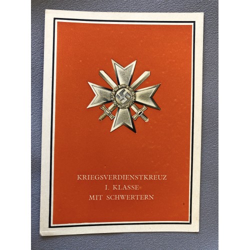 Die Kriegsorden des Grossdeutschen Reiches Postcard # 6931