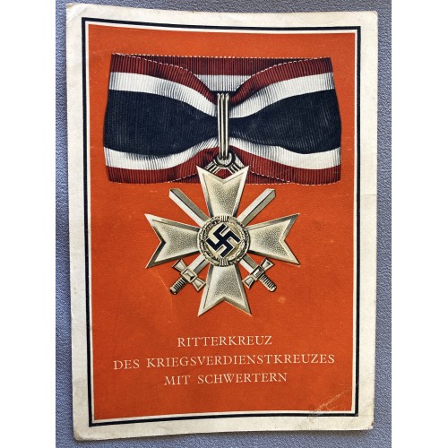 Die Kriegsorden des Grossdeutschen Reiches Postcard # 6935