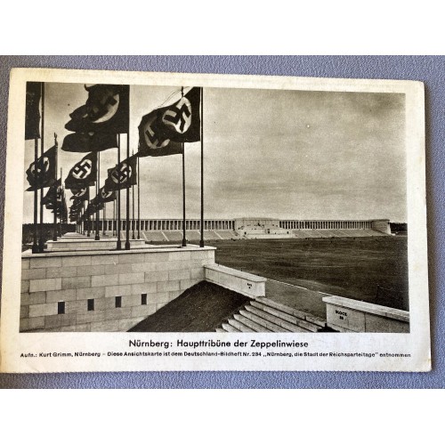 Nürnberg: Haupttribune der Zeppelinwiese Postcard # 6976