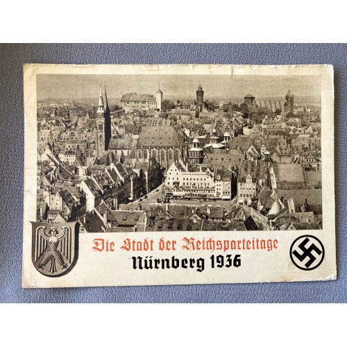 Die Stadt der Reichsparteitage Nürnberg 1936 Postcard # 6989