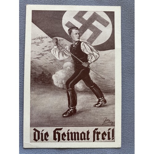 Die Heimat Frei ! Postcard