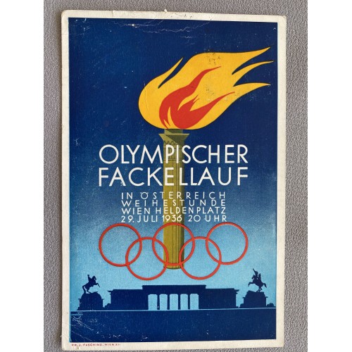 Olympischer Fackellauf Postcard # 7145