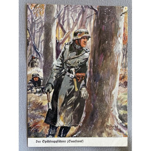 Der Spähtruppführer (Saarfront) Postcard