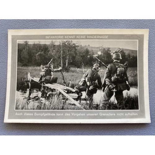 Über Allem Steht Die Deutsche Infanterie Postcard # 7183