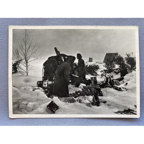 Unsere Waffen-SS Artillerie im Osten Postcard # 7195