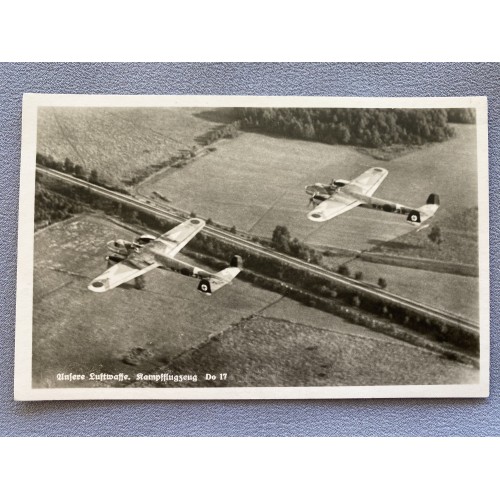 Unsere Luftwaffe Do 17 Postcard