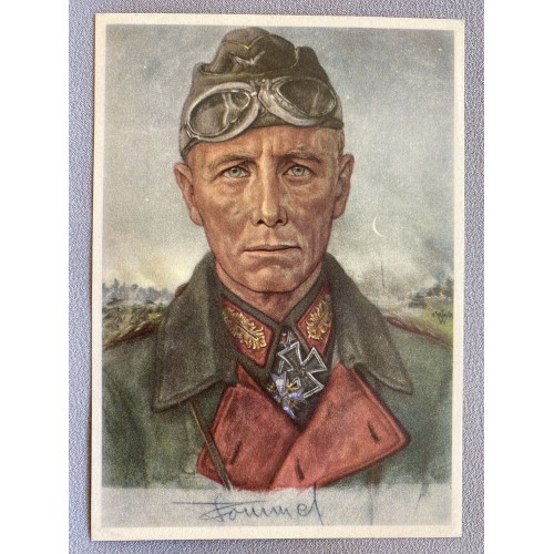 W. Willrich Generalmajor Rommel Postcard