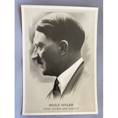 Adolf Hitler Unser Führer und Kanzler Postcard # 7377