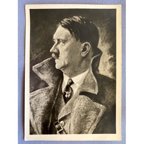 Willy Exner Hitler Postcard