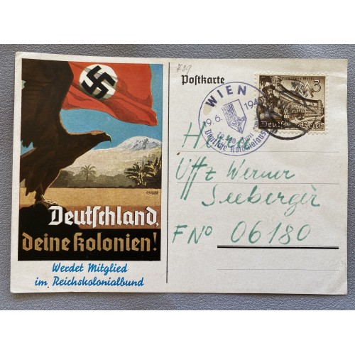 German Deine Kolonien Postcard # 7435