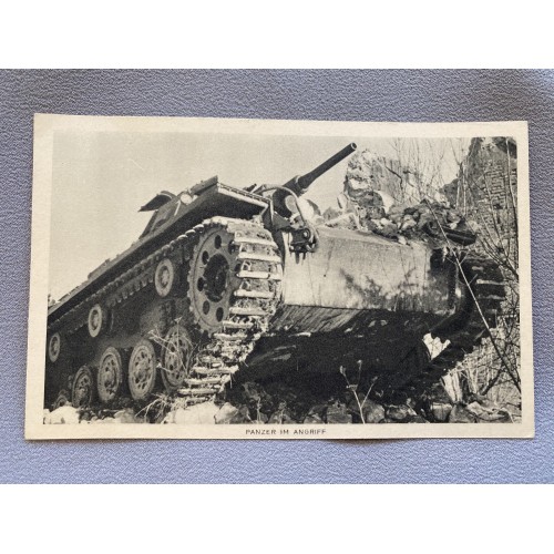 Panzer Im Angriff Postcard # 7439