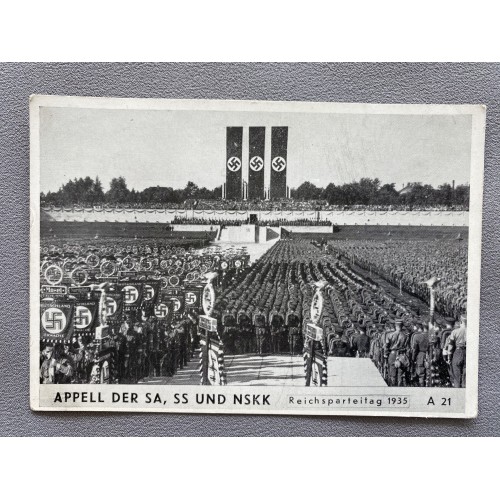 Appell der SA, SS und NSKK Postcard # 7518