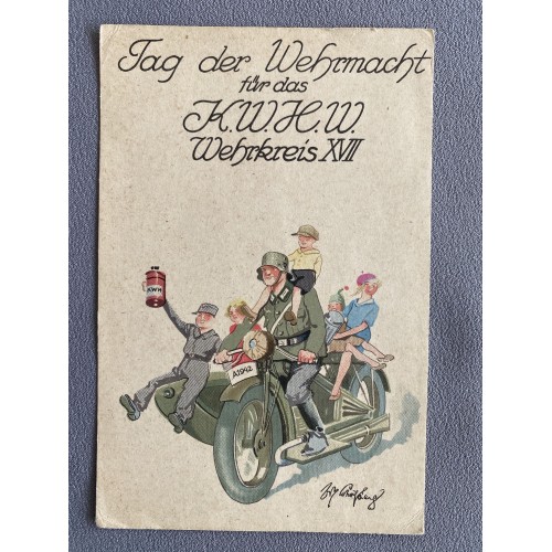 Tag der Wehrmacht für das K.W.H.W. Wehrkreis XVII Postcard