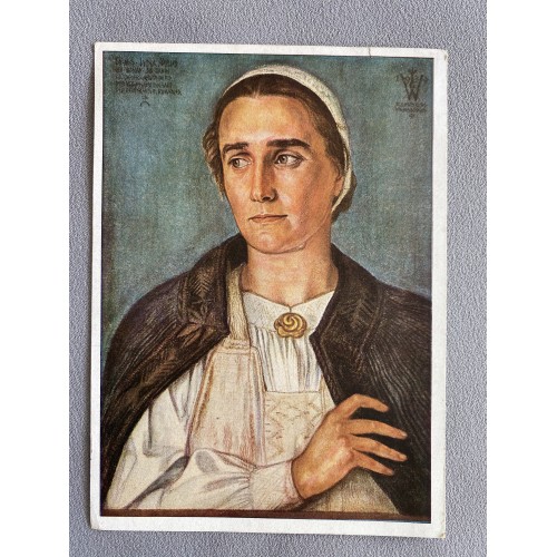 W. Willrich Führerin der deutschen Frauen in Rumänien Postcard