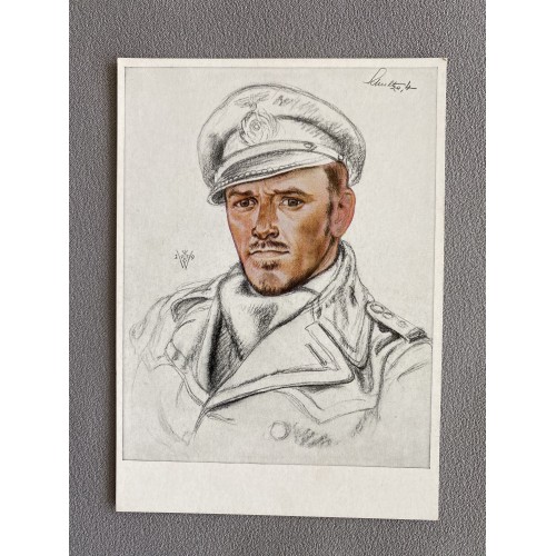 W. Willrich Kapitänleutnant  Schultze Postcard # 7558