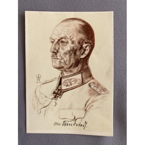 W. Willrich Generaloberst v. Rundstedt Postcard