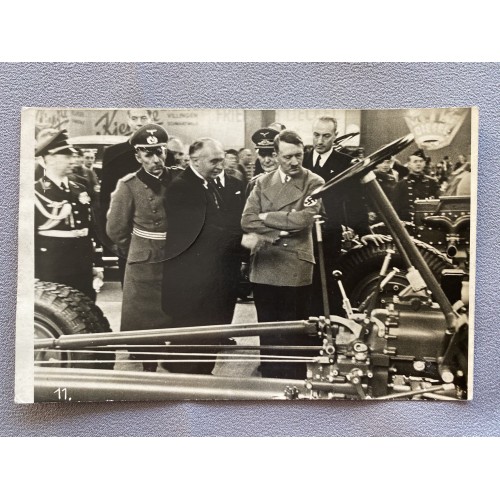 Hitler at Auto Show 1939 Postcard