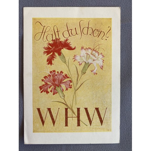 WHW Hast du schon? 1937/38 Postcard # 7639