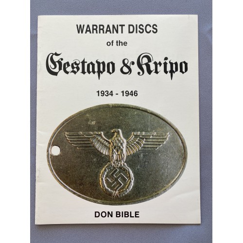 Warrant Discs of the Gestapo & Kripo 1934-1946 # 7658