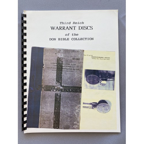 Third Reich Warrant Discs of the Don Bible Collection