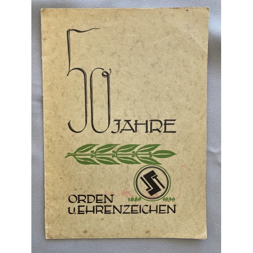 50 Jahre Orden u. Ehrenzeichen 1889- 1939 # 7696