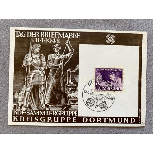 Tag der Briefmarke 11.1.1942 Postcard