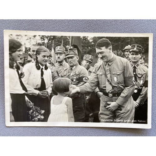 Deutsche Jugend grüßt den Führer Postcard # 7830