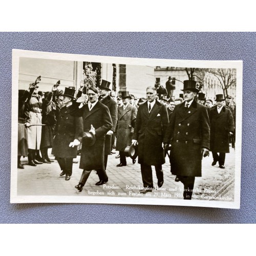 Hitler Papen Potsdam 1933 Postcard