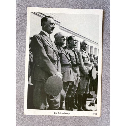 Hitler Die Totenehrung Postcard