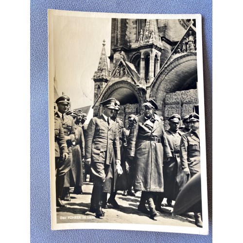 Der Führer in Laon Postcard # 7850