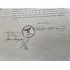 Odilo Globocnik Signed Document