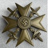 Spanish Cross in Bronze with Swords # 7958