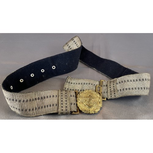 Kriegsmarine Officers Belt # 7966