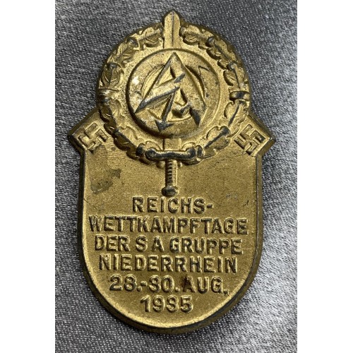 Reichswettkampftage der SA Gruppe Niederrhein 28.-30.Aug 1935 Tinnie